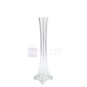 Tower Vase Clear 12" height