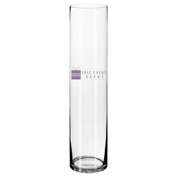 Cylinder Glass 4” dia, 20” height