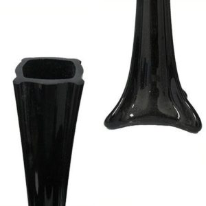 Tower Vase Black 28" height