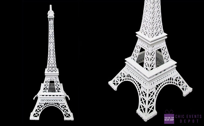 Eiffel Tower 12" White