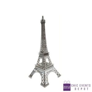 Eiffel Tower 19" Silver
